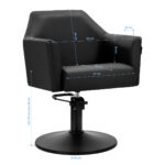 Sillón De Peluquería Gabbiano Davos Negro 7