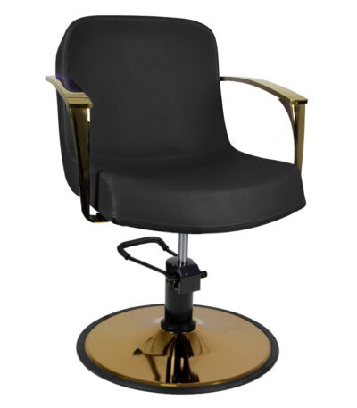 Hairdressing Chair Gabbiano Golden Bologna Black
