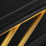 Sillón De Peluquería Gabbiano Genua Oro Negro 6