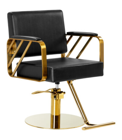 Gabbiano Genua Black Gold Barber Chair Gabbiano Genua Black Gold