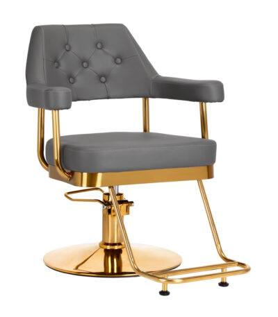 Hairdressing Chair Gabbiano Granda Golden Grey