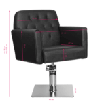Sillón De Peluquería Gabbiano Hamburgo Marrón 6