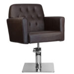 Sillón De Peluquería Gabbiano Hamburgo Marrón 1