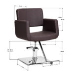 Sillón De Peluquería Gabbiano Helsinki Marrón 6