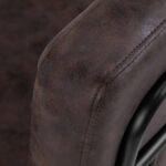 Sillón De Peluquería Gabbiano Katania Loft Old Leather Marrón Oscuro 6