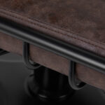 Sillón De Peluquería Gabbiano Katania Loft Old Leather Marrón Oscuro 7
