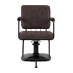 Sillón De Peluquería Gabbiano Katania Loft Old Leather Marrón Oscuro 2