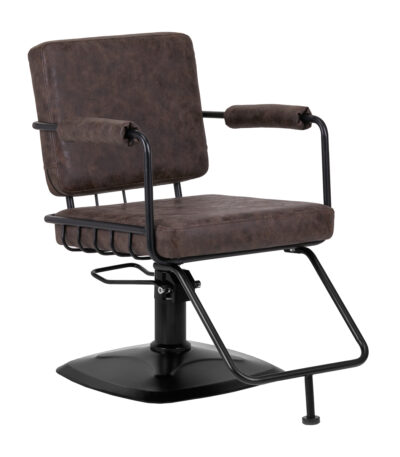 Gabbiano Katania Loft Old Leather Dark Brown Hairdressing Chair Gabbiano Katania Loft Old Leather