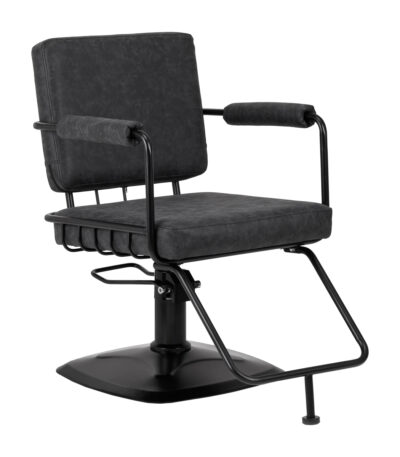 Gabbiano Katania Loft Old Leather Black Barber Chair Gabbiano Katania Loft Old Leather Black