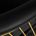 Sillón De Peluquería Gabbiano Lille Dorado Y Negro 6