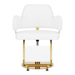 Sillón De Peluquería Gabbiano Linz Nq Gold White 1