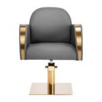 Sillón De Peluquería Gabbiano Málaga Gris Dorado 1