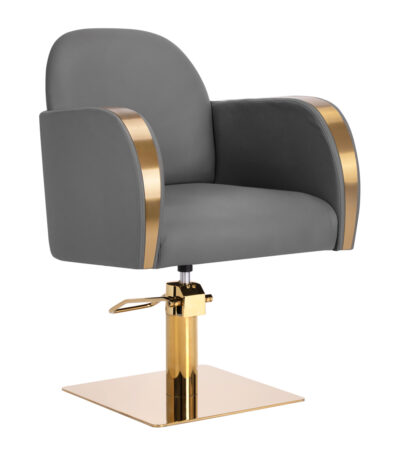 Hairdressing Chair Gabbiano Malaga Golden Grey