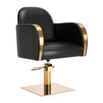 Hairdressing Chair Gabbiano Malaga Black Gold
