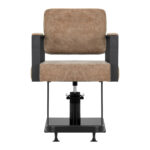 Sillón De Peluquería Gabbiano Modena Marrón Antiguo 2