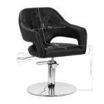 Sillón De Peluquería Gabbiano Parma Negro 8