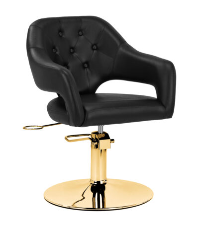 Gabbiano Parma Black Gold Barber Chair Gabbiano Parma Black Gold