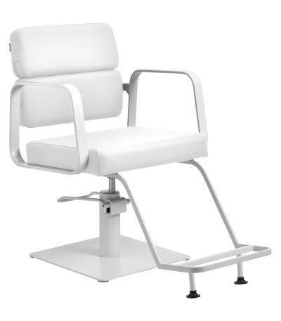 Hairdressing Chair Gabbiano Porto White White