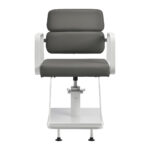 Sillón De Peluquería Gabbiano Porto Blanco Gris 1