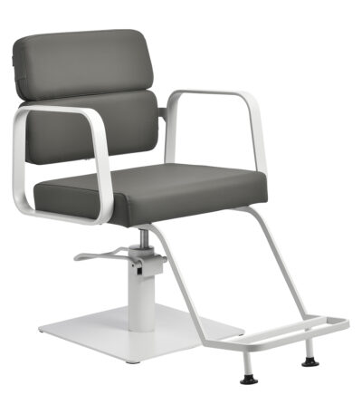 Gabbiano Porto Hairdressing Chair White Grey