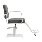 Sillón De Peluquería Gabbiano Porto Blanco Gris 3