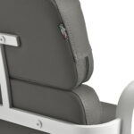 Sillón De Peluquería Gabbiano Porto Blanco Gris 4