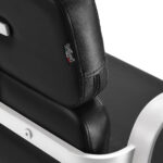 Sillón De Peluquería Gabbiano Porto Blanco Negro 5