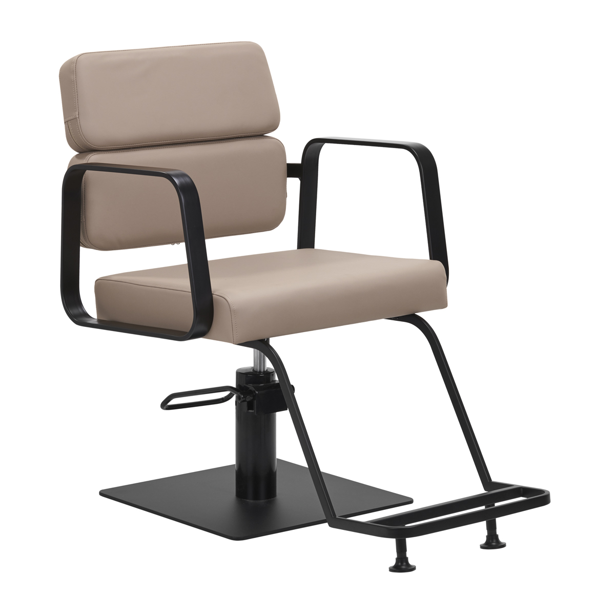 Gabbiano Hairdressing Chair Porto-Bm Black Beige Gabbiano Hairdressing Chair Porto-Bm Black Beige