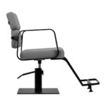 Sillón De Peluquería Gabbiano Porto-Bm Negro Gris 1