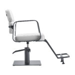 Sillón De Peluquería Gabbiano Porto Gris Blanco 1