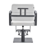 Sillón De Peluquería Gabbiano Porto Gris Blanco 3