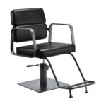 Hairdressing Chair Gabbiano Porto Grey Black