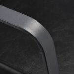 Sillón De Peluquería Gabbiano Porto Gris Negro 4