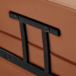 Sillón De Peluquería Gabbiano Porto Negro Naranja 6