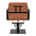 Sillón De Peluquería Gabbiano Porto Negro Naranja 3