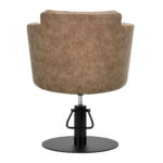 Sillón De Peluquería Gabbiano Roma Marrón Antiguo 3