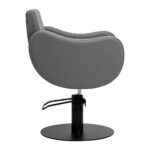 Sillón De Peluquería Gabbiano Sewilla Gris Base Negra 2