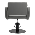 Sillón De Peluquería Gabbiano Sewilla Gris Base Negra 3