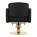 Sillón De Peluquería Gabbiano Turyn Negro Dorado 2
