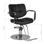 Sillón De Peluquería Gabbiano Vigo Negro 3