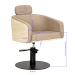 Sillón De Peluquería Gabbiano Wratislavia Beige 8