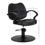 Sillón De Peluquería Hair System S20 Negro 9