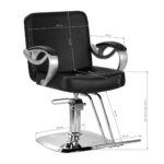 Cadeira de cabeleireiro Sistema para cabelo Za31 Preto 7