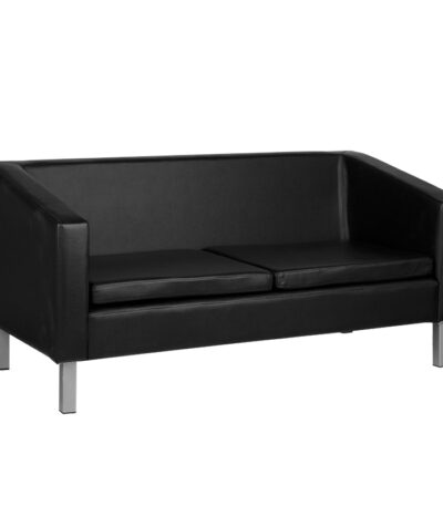 Sofá Gabbiano Para Sala De Espera Bm18003 Negro