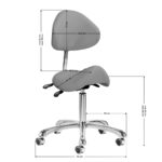 Taburete Cosmético 1004 Giovanni Gray 8