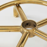 Taburete Cosmético 6001-G Dorado Negro 5