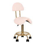 Cosmetic Stool 6001-G Gold - Pink Second Category