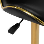 Taburete Cosmético Gabbiano Q-4599G Negro 5