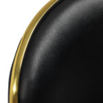 Taburete Cosmético Gabbiano Q-4599G Negro 4