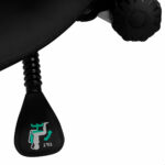 Taburete Cosmético Giovanni 1004 Dorado Y Negro 6